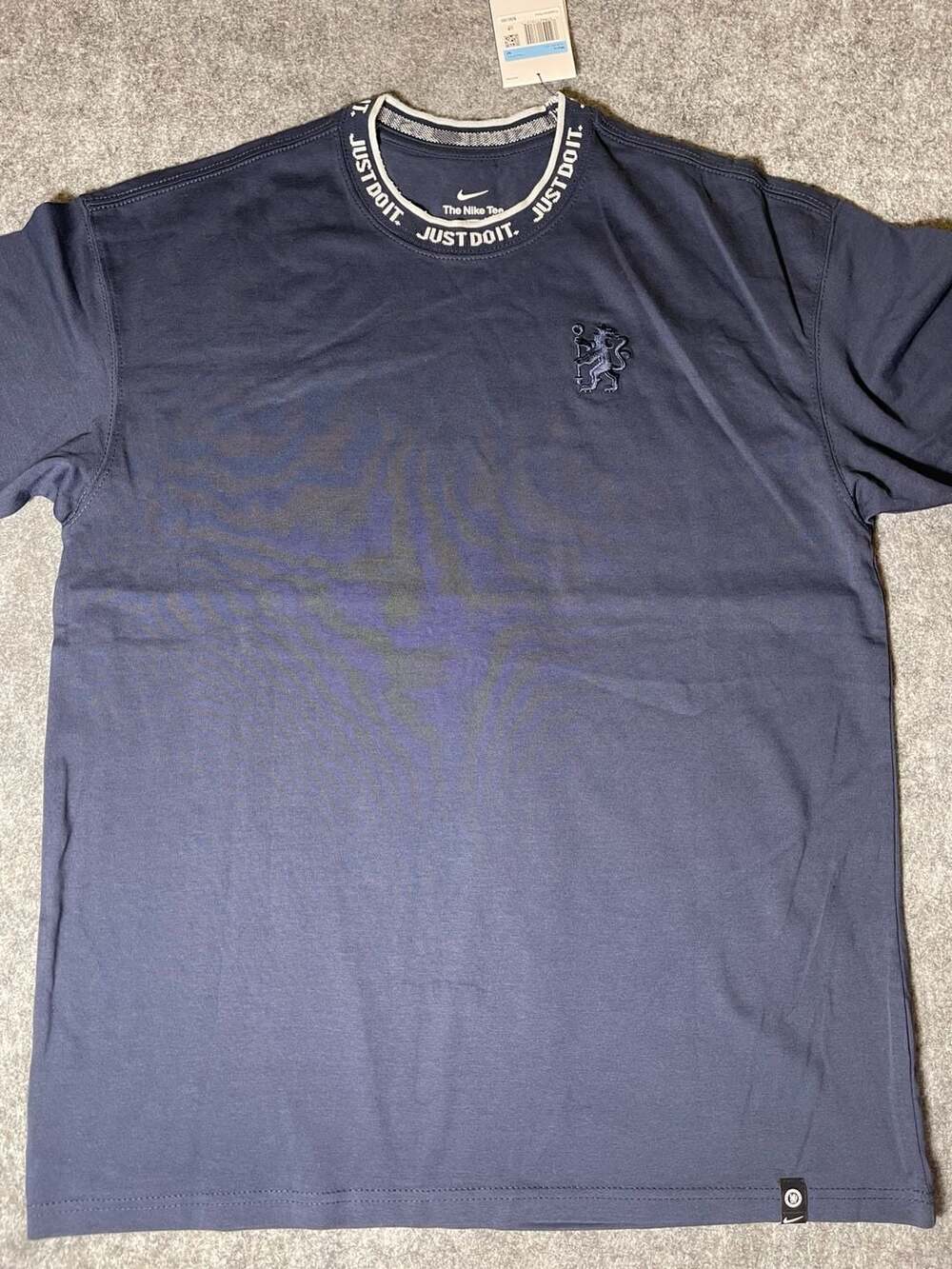 Nike Chelsea FC 25/26 Premium Just Do It Tee - Navy Blue T-Shirt - Men's M